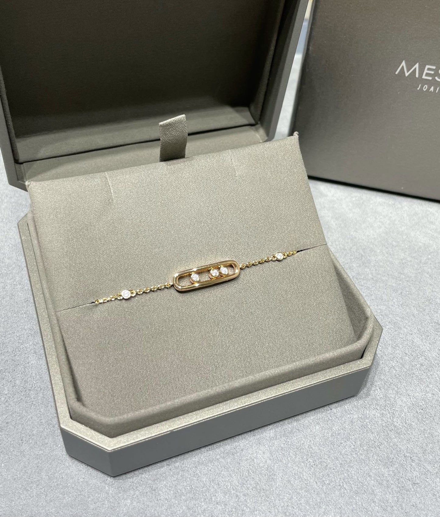 BABY MOVE PINK GOLD DIAMOND BRACELET