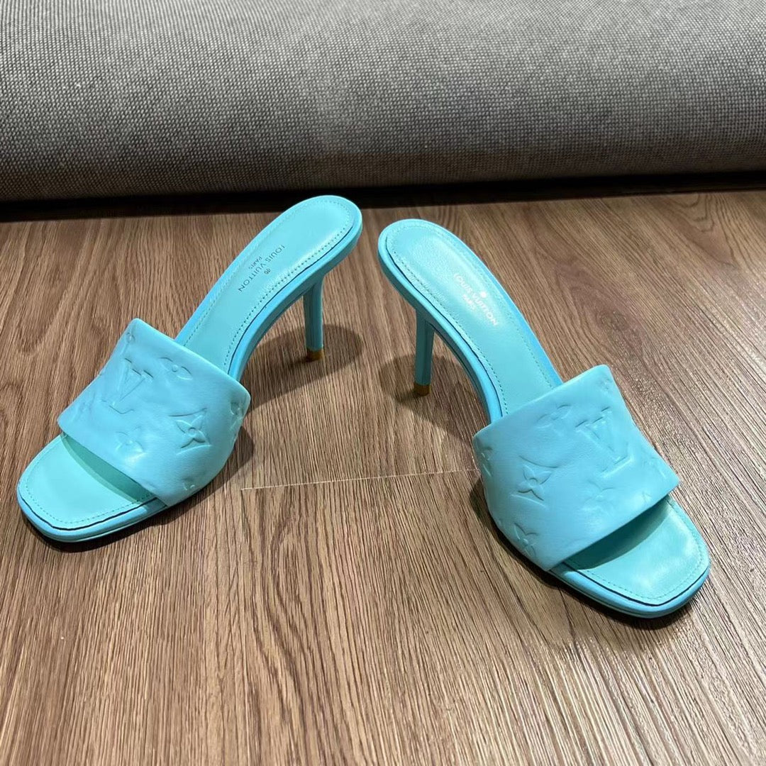 LV Neo Revival Mule 85mm Blue Cowhide