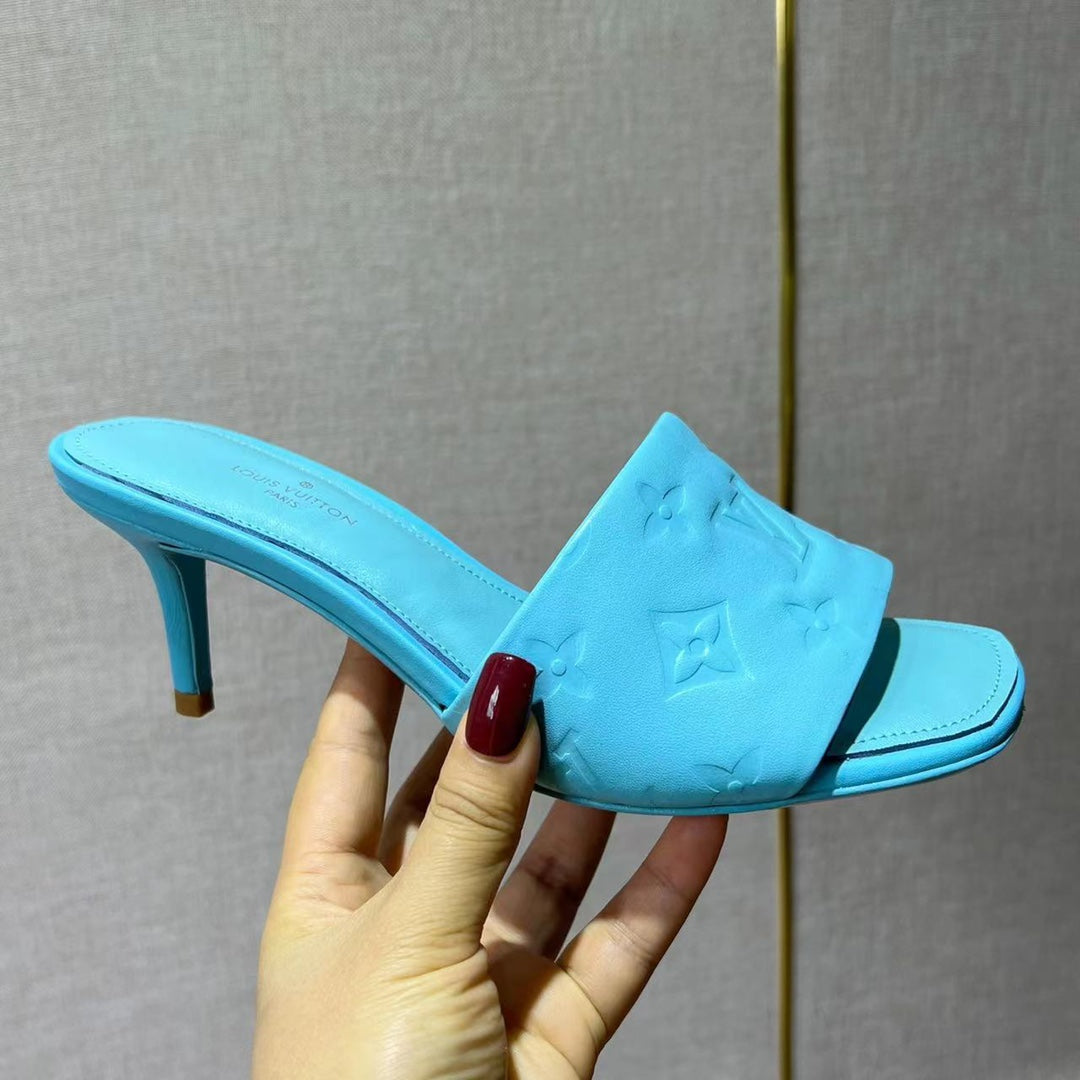 LV Neo Revival Mule 65mm Blue Cowhide