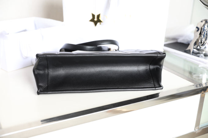 LARGE TOTE BOOK 36 BAG IN BLACK CALFSKIN