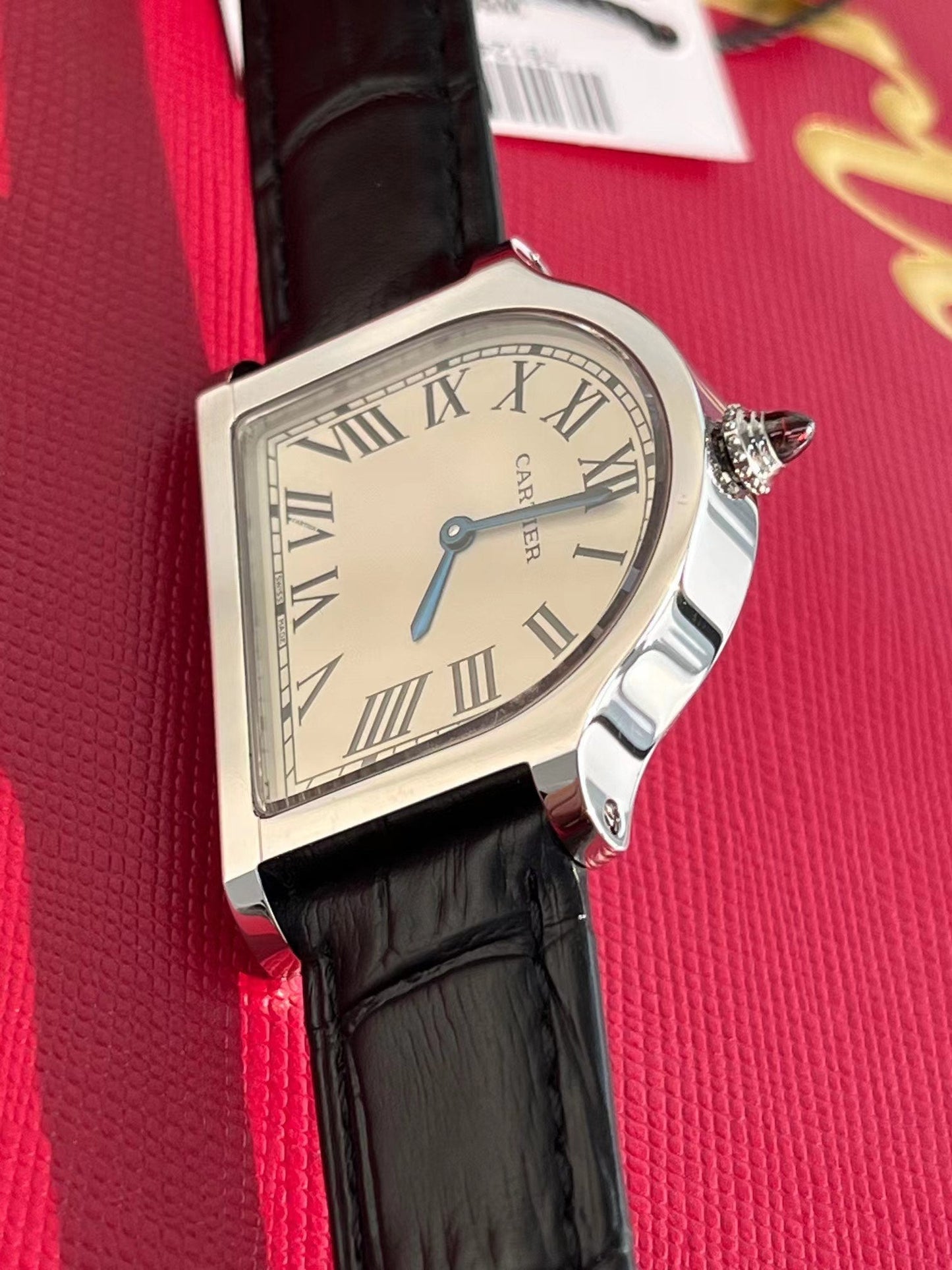 Cartier Cloche 37mm Quartz Silver Black