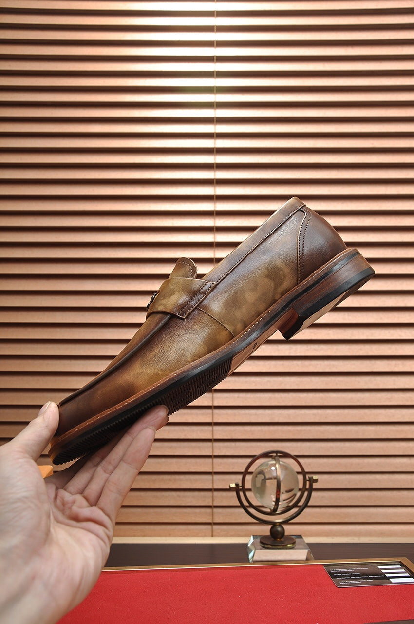 LV FLEX LOAFER IN MOCHA BROWN CALFSKIN