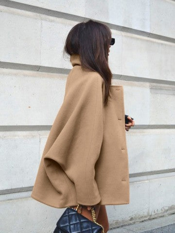 Cardigan-Jacke mit Dolmanärmeln und Revers