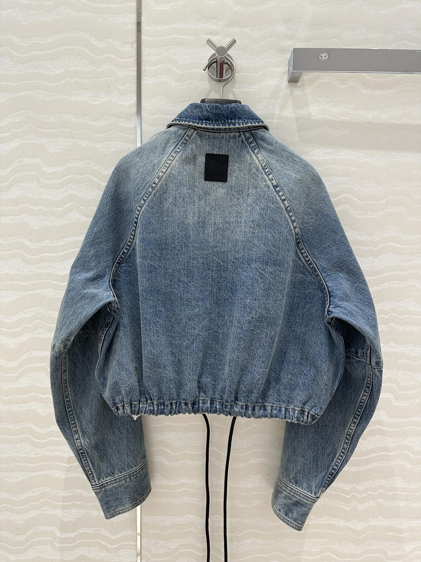 Loewe Jacket Blue Denim Fabric