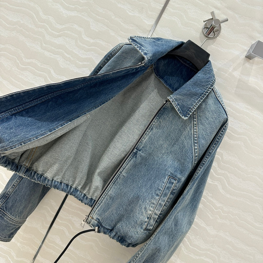 Loewe Jacket Blue Denim Fabric