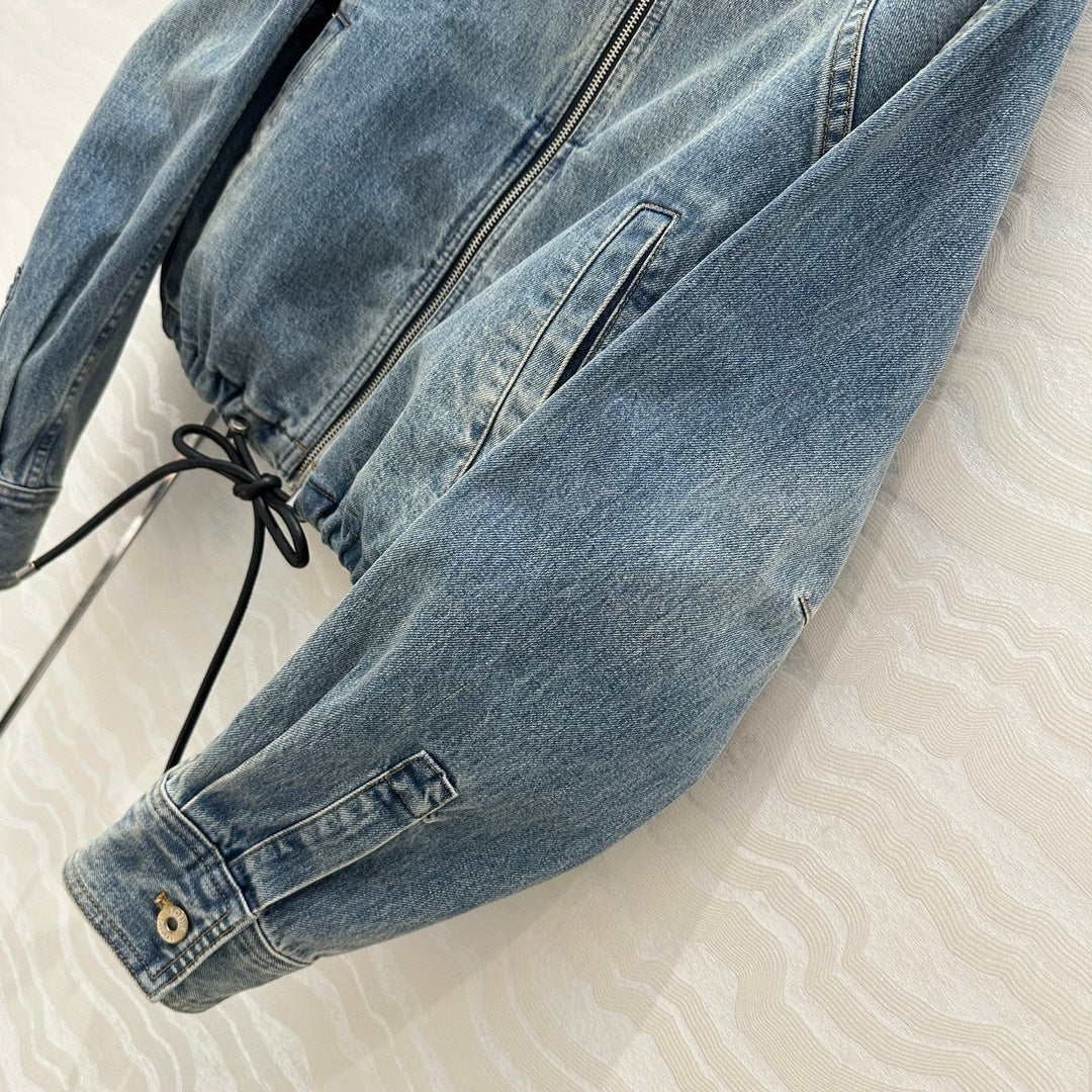 Loewe Jacket Blue Denim Fabric