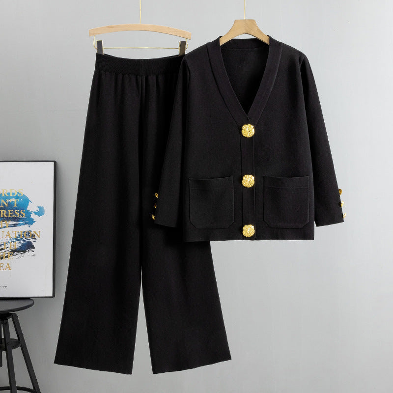 ModenGlanz -Knitted Cardigan Suit