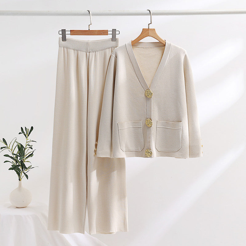 ModenGlanz -Knitted Cardigan Suit