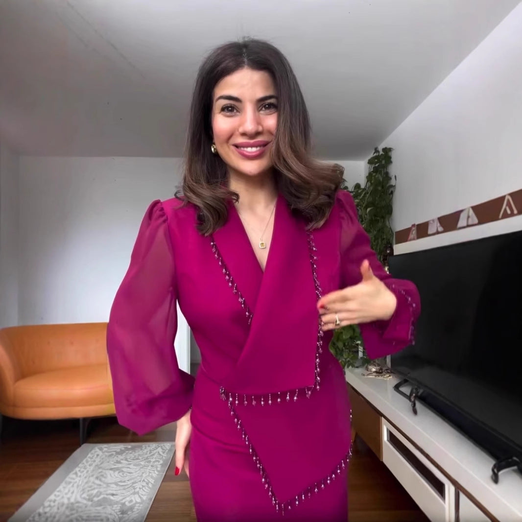 Élise Tassel Skirt Set
