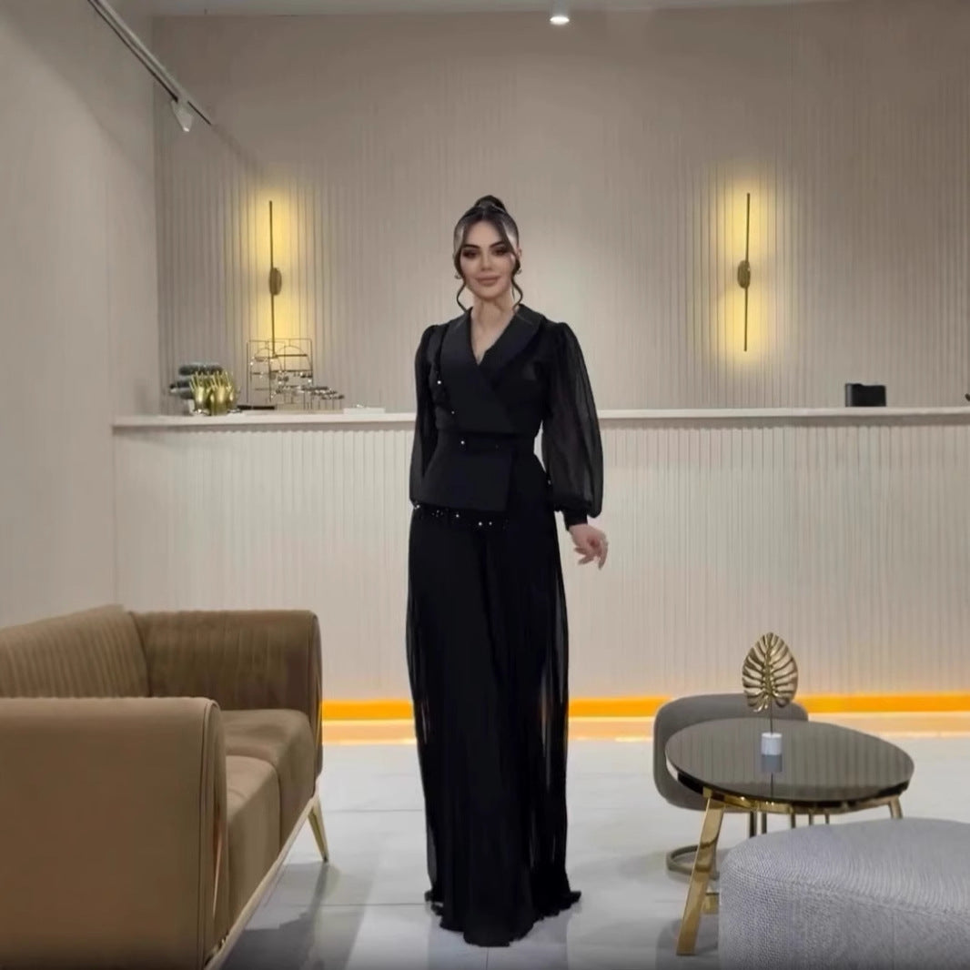 Celeste Plissee-Kleid Set