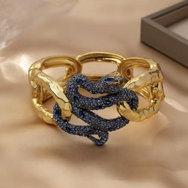 SERPENTI BRACELET 8MM GOLD DIAMOND