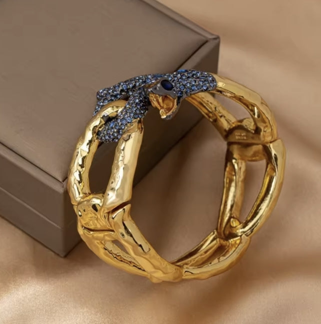 SERPENTI BRACELET 8MM GOLD DIAMOND