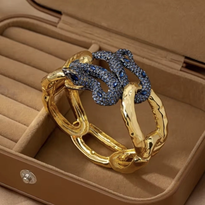 SERPENTI BRACELET 8MM GOLD DIAMOND