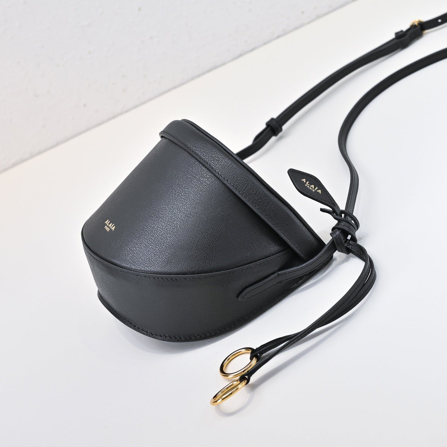 ALAIA 2025 Hip Bag Black Goatskin