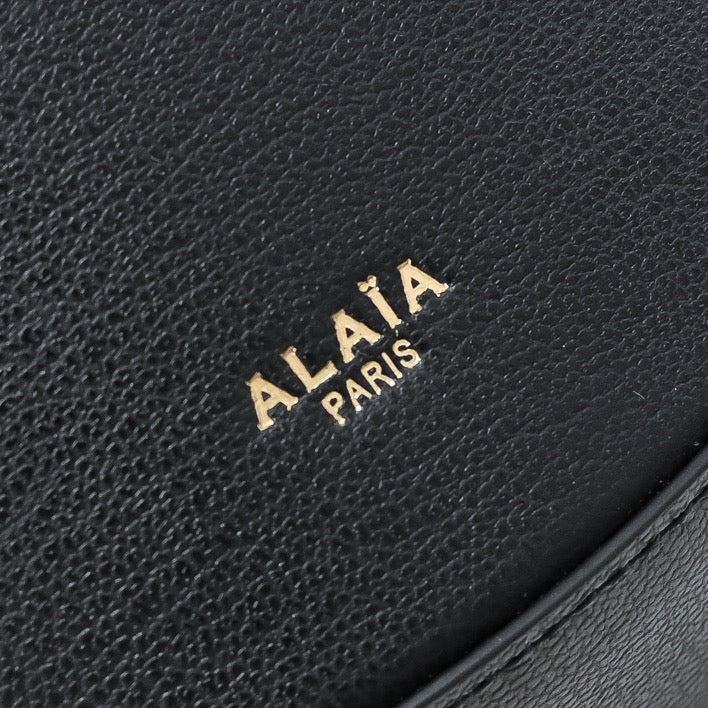 ALAIA 2025 Hip Bag Black Goatskin