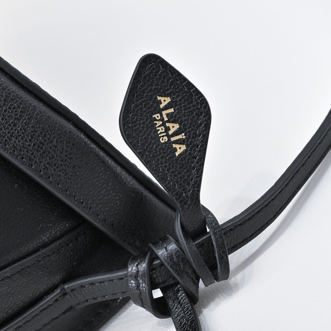 ALAIA 2025 Hip Bag Black Goatskin