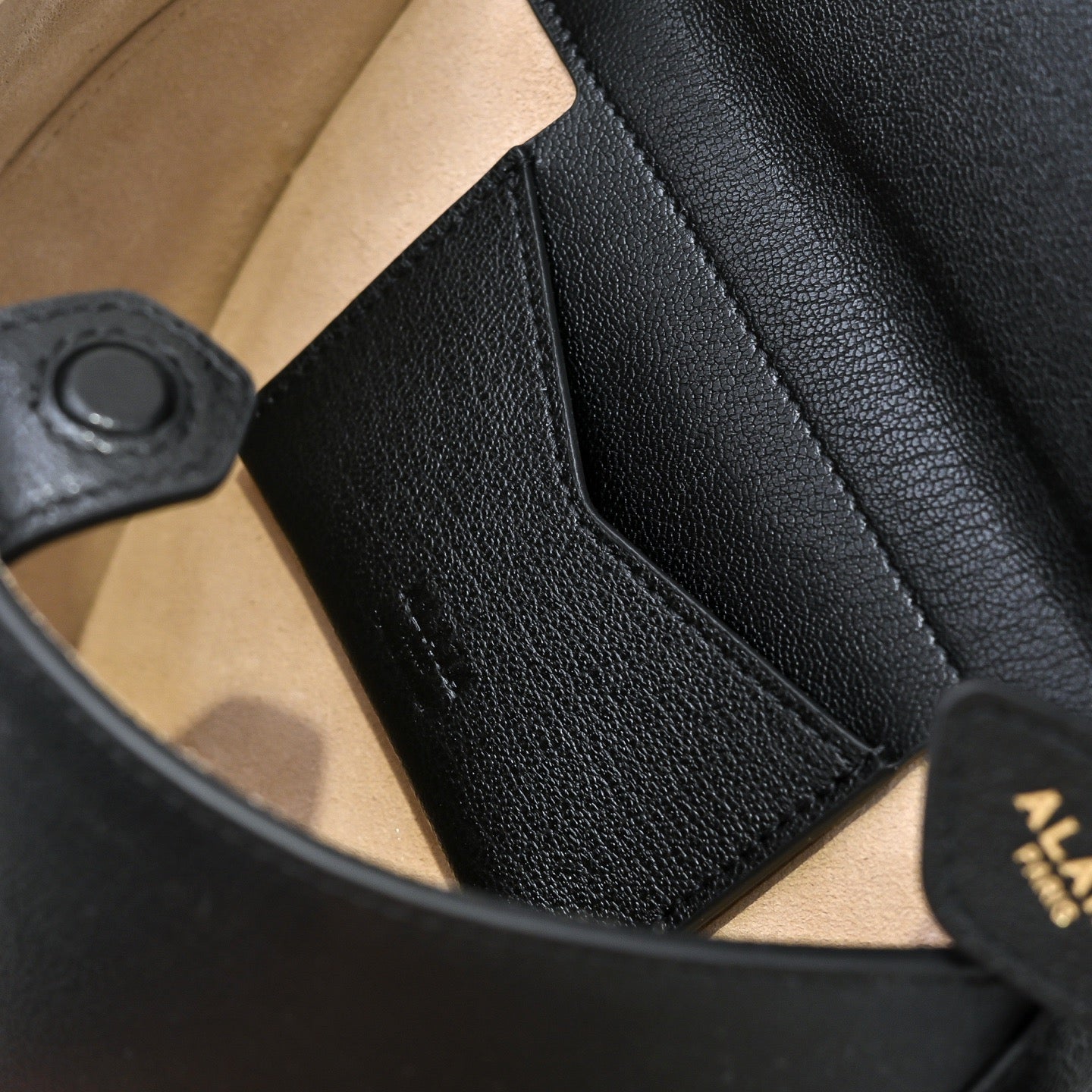 ALAIA 2025 Hip Bag Black Goatskin