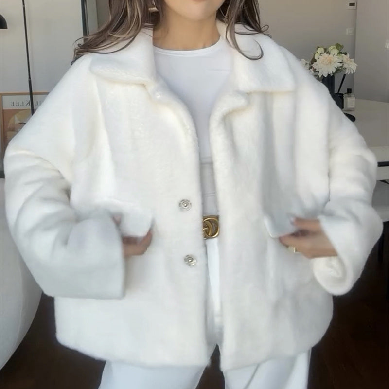 Luxe Plüschmantel
