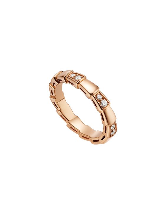SERPENTI RING PINK GOLD 3MM