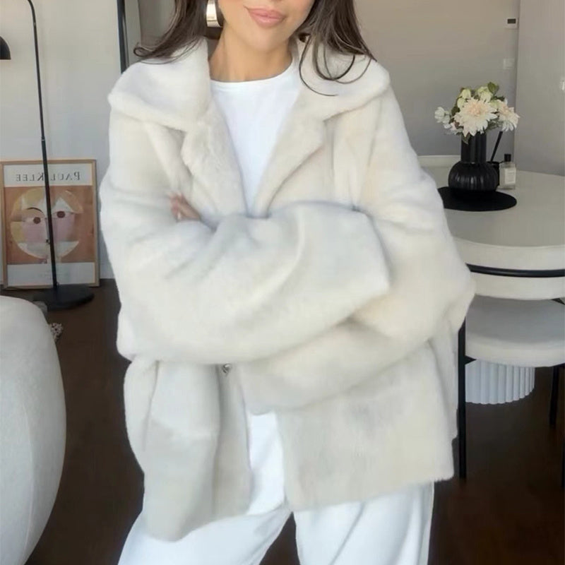 Luxe Plüschmantel
