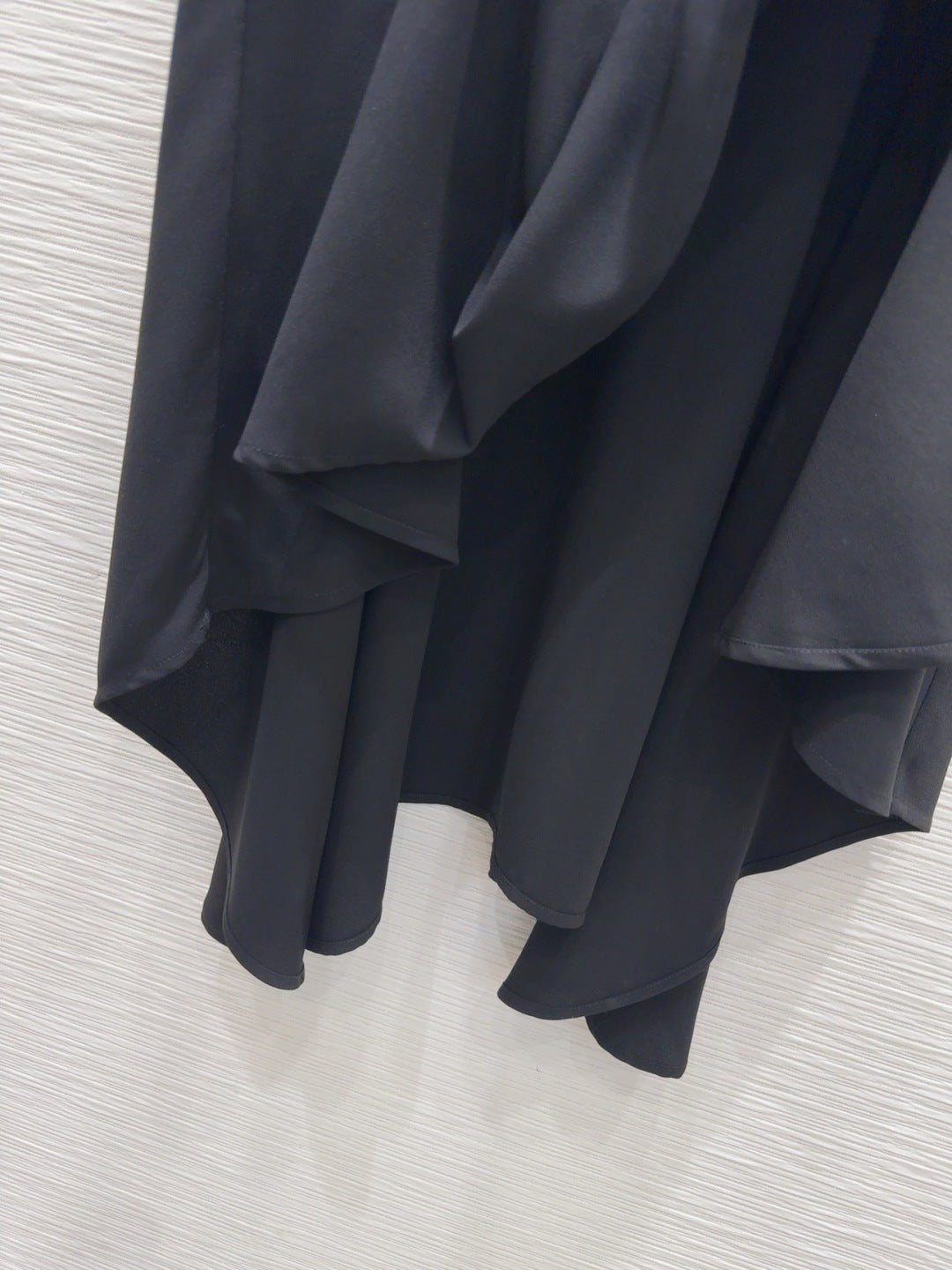 Loewe 2025 Irregular Flowing Dress Black Cotton