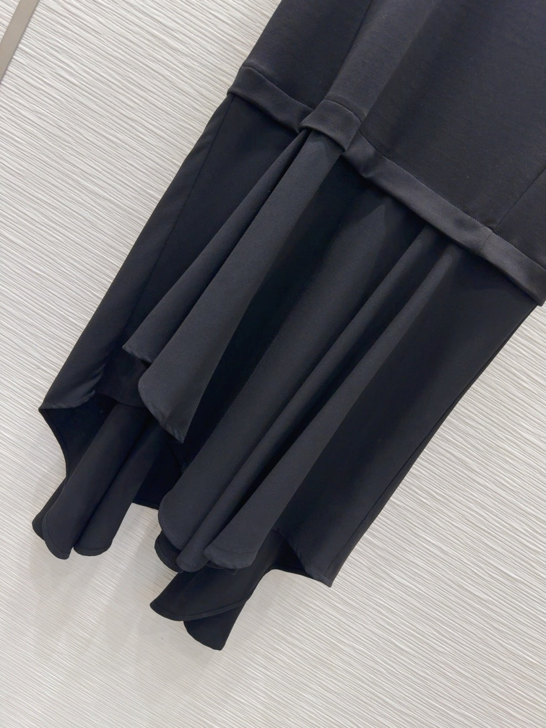 Loewe 2025 Irregular Flowing Dress Black Cotton