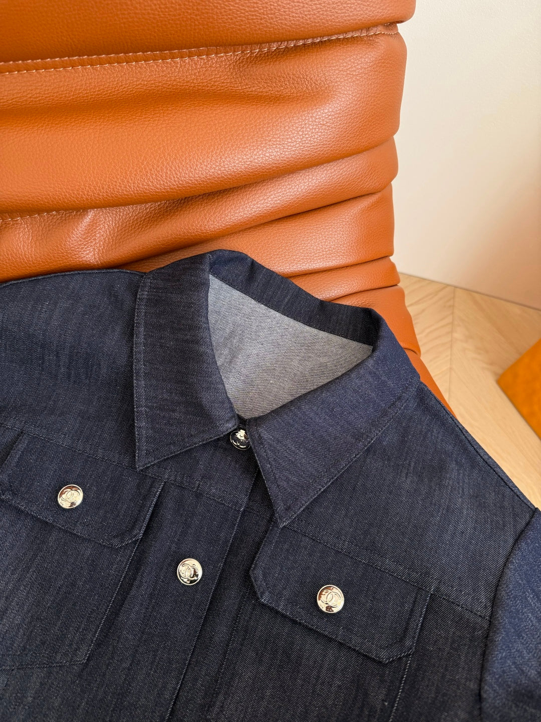 CC 25 Double C Denim Dress Blue Cotton