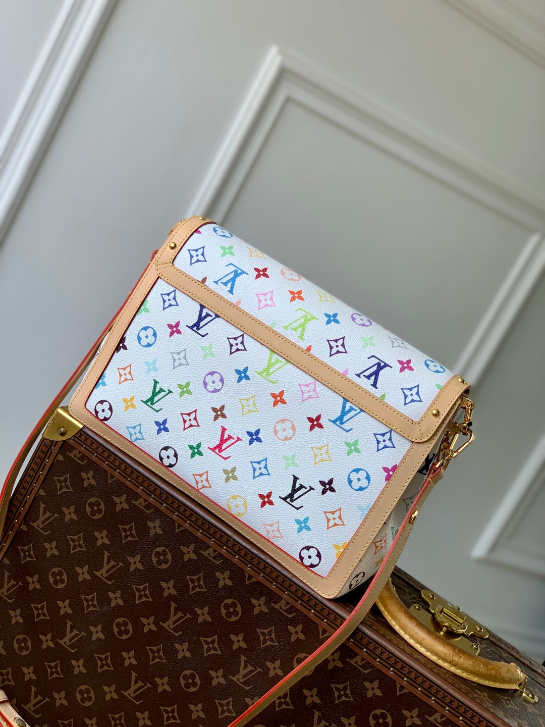 LV Dauphine Soft White Multicolore Monogram Canvas 330771
