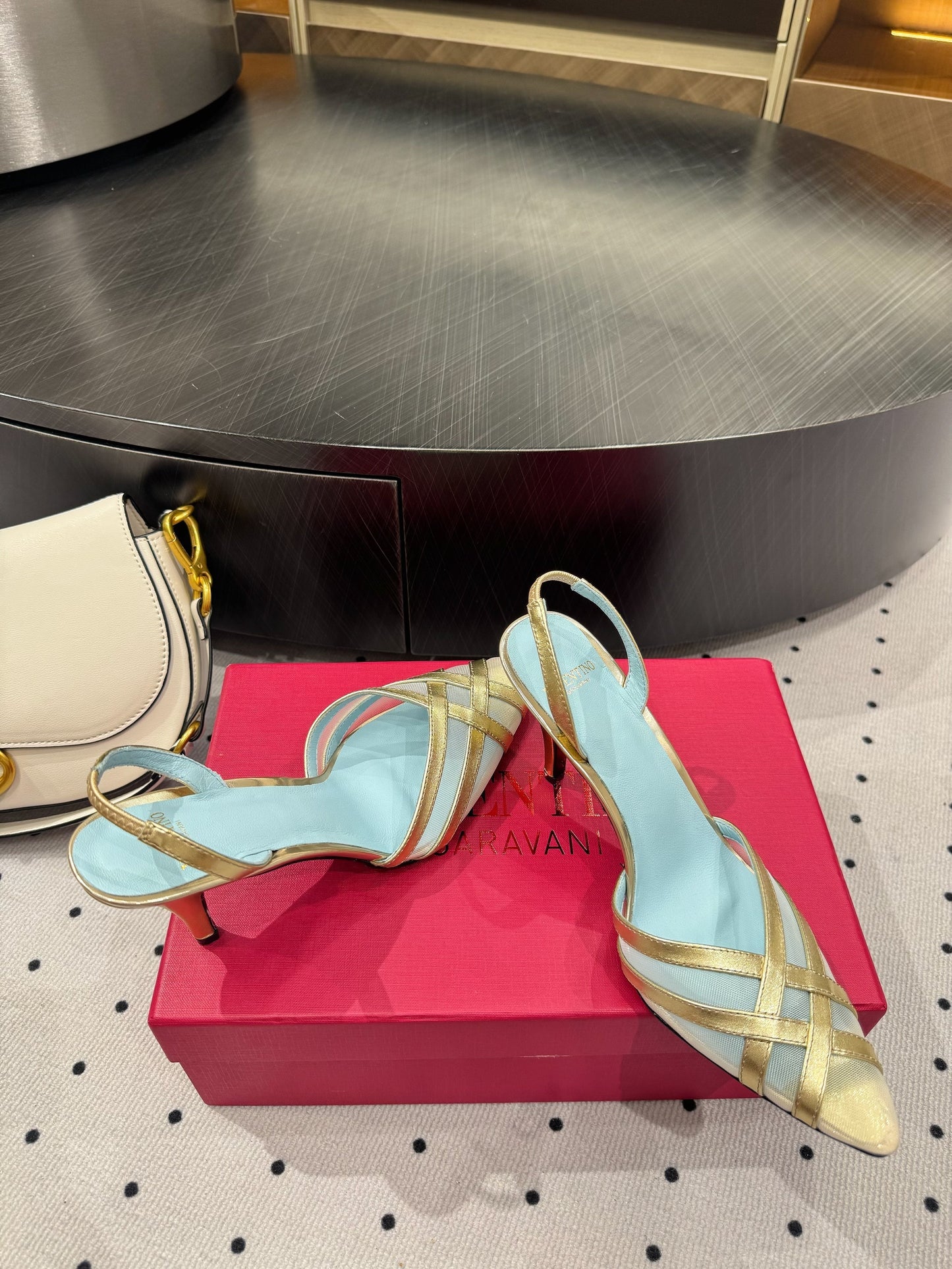 VT 25 Mesh Slingback Gold Sheepskin 327591