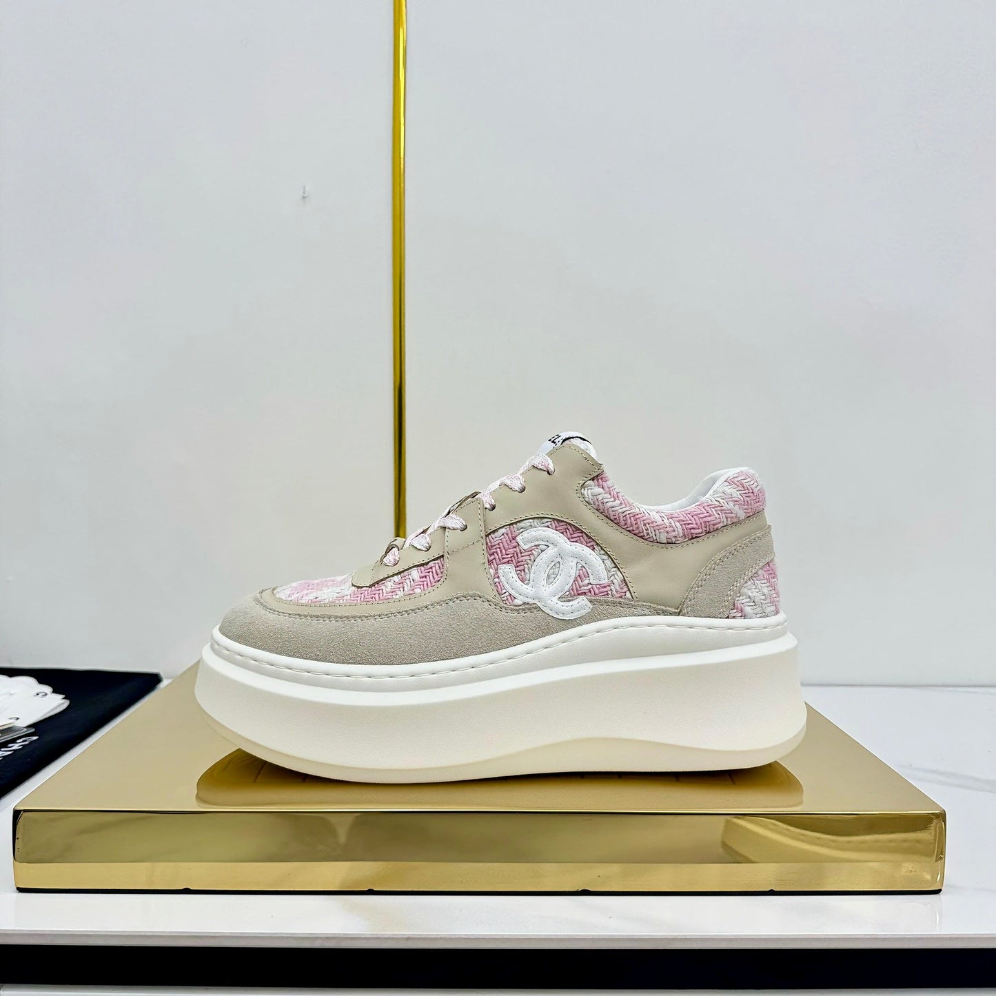 CC 25 Platform Sneaker Pink Nude Cowhide 312953