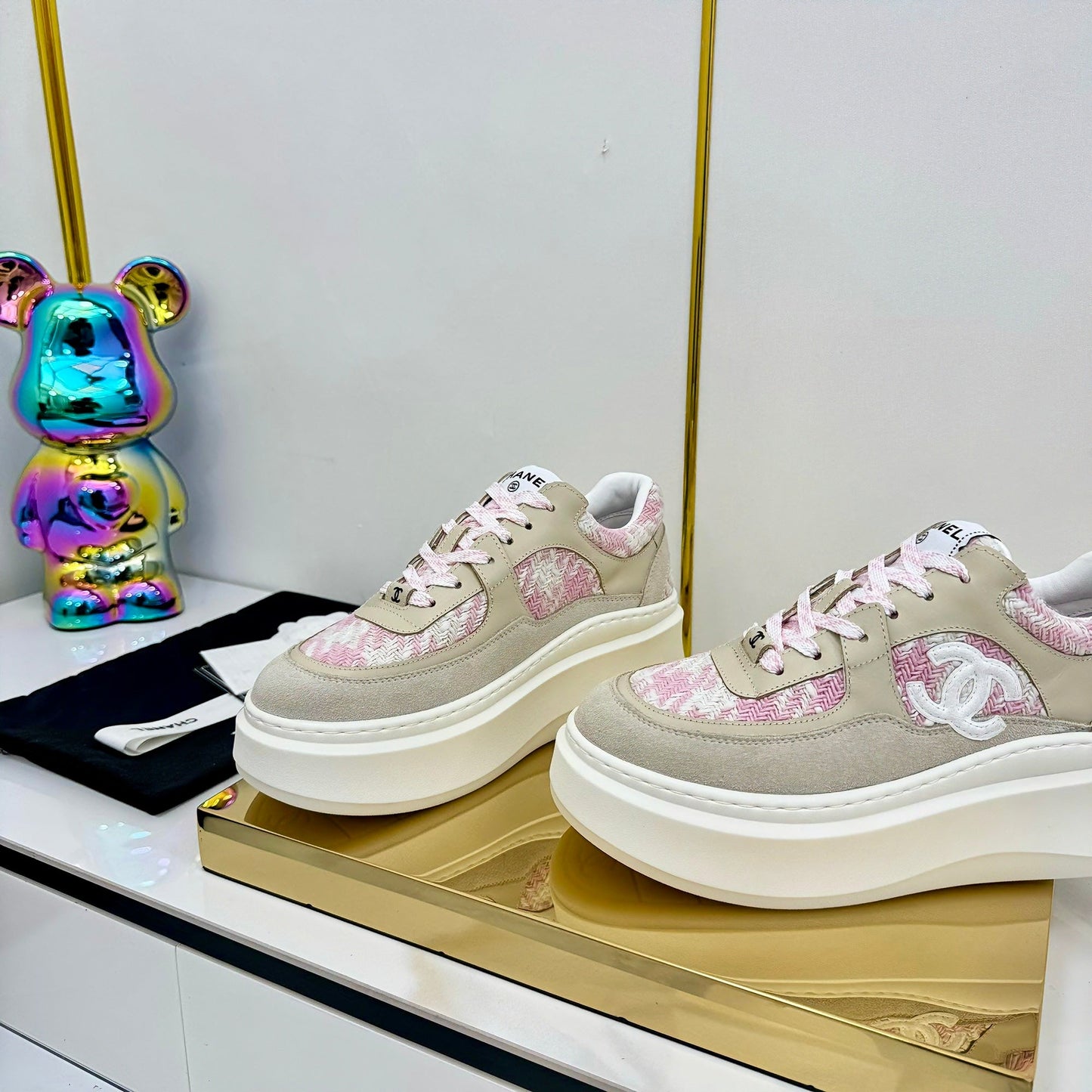 CC 25 Platform Sneaker Pink Nude Cowhide 312953
