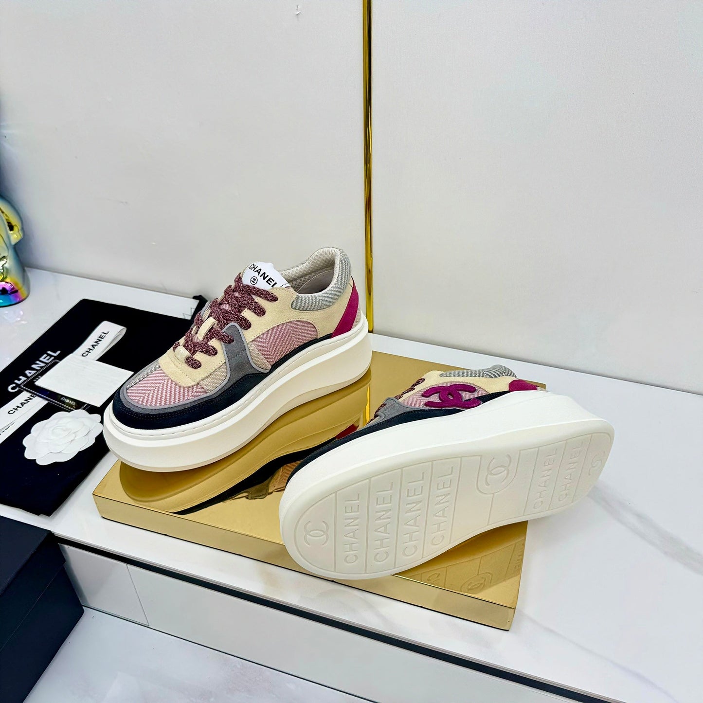 CC 25 Platform Sneaker Mutilcolor Cowhide 312958