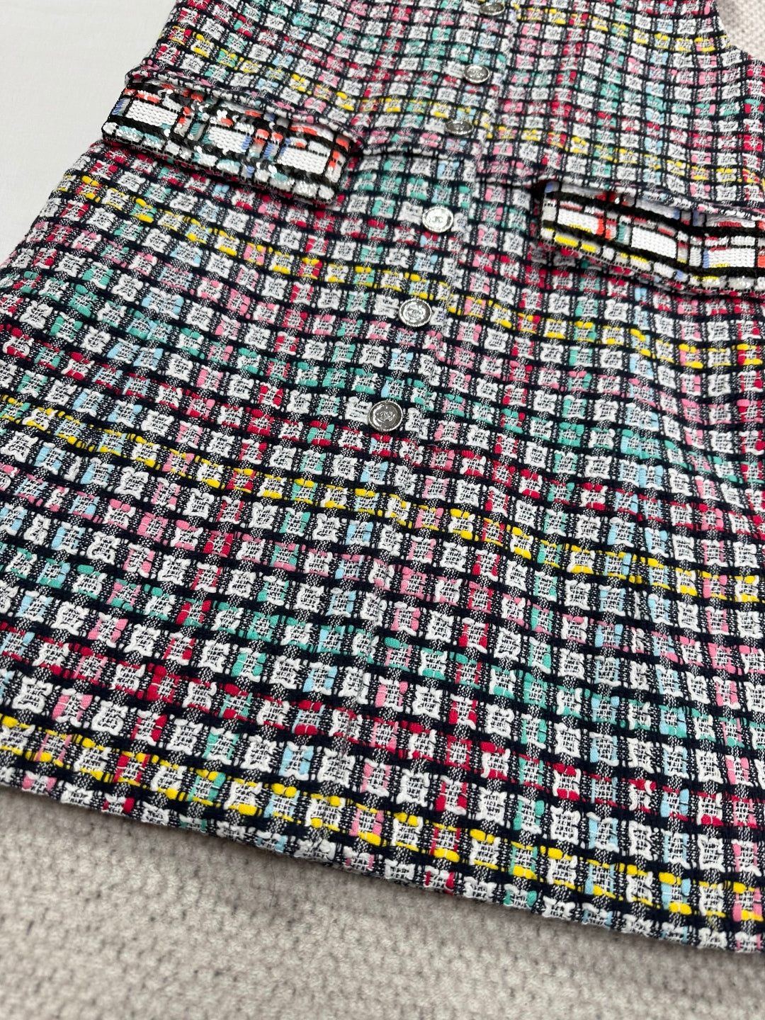 CC 25 Plaid Dress Multicolor Cotton