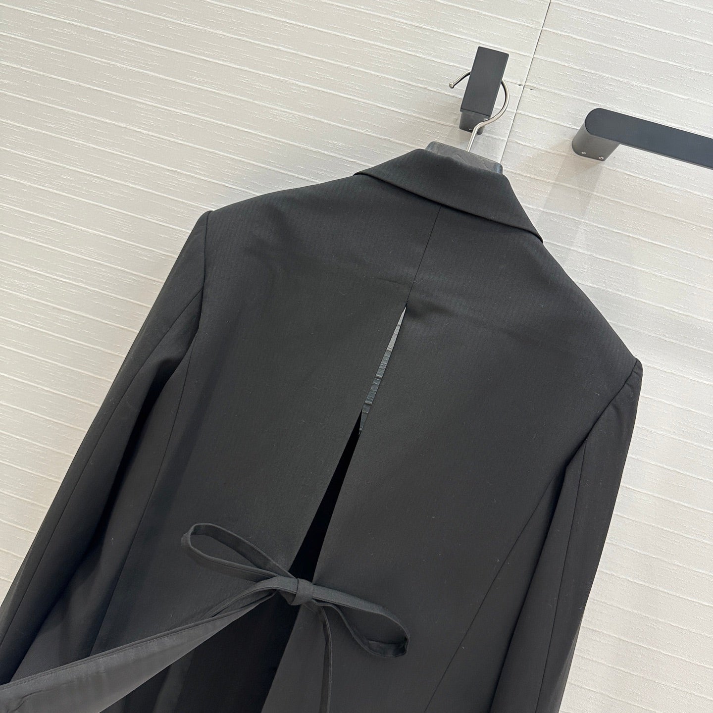 Loewe Striped Suit Jacket Black Cotton