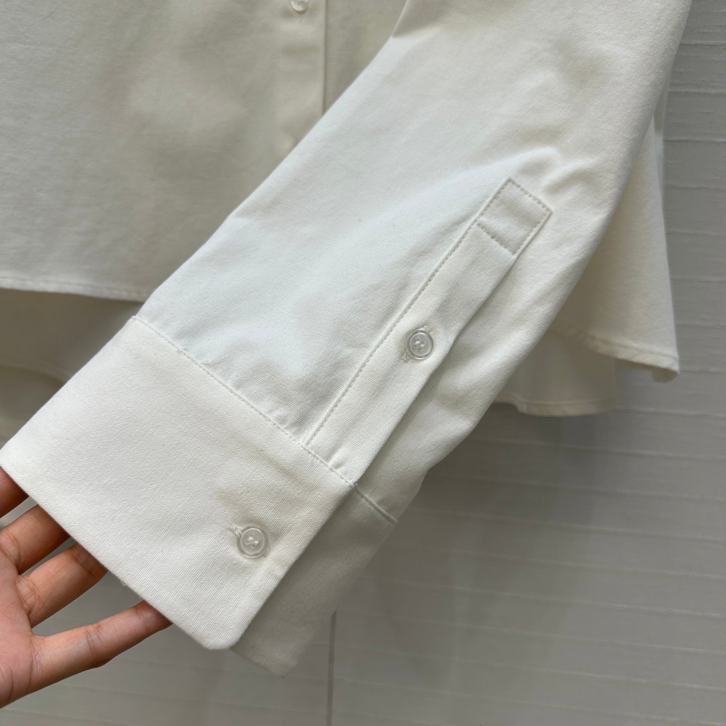Loewe A-line Denim Shirt Jacket White Cotton