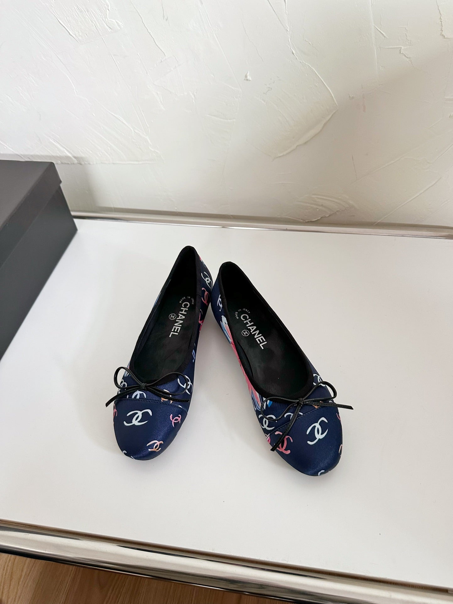 Ballet Flats Blue Cloth
