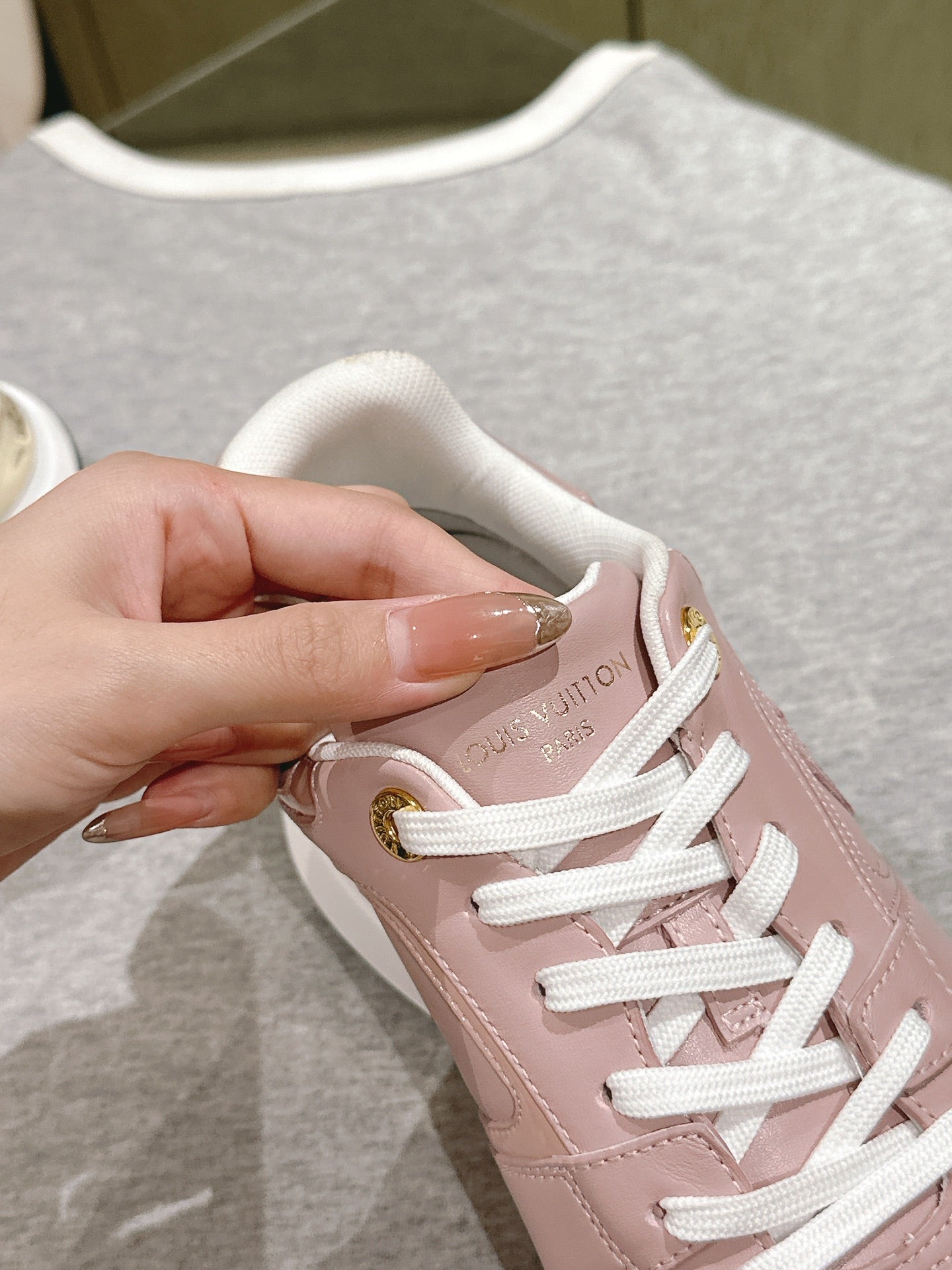 LV Neo Run Away Sneaker 50mm Rose Quartz Cowhide