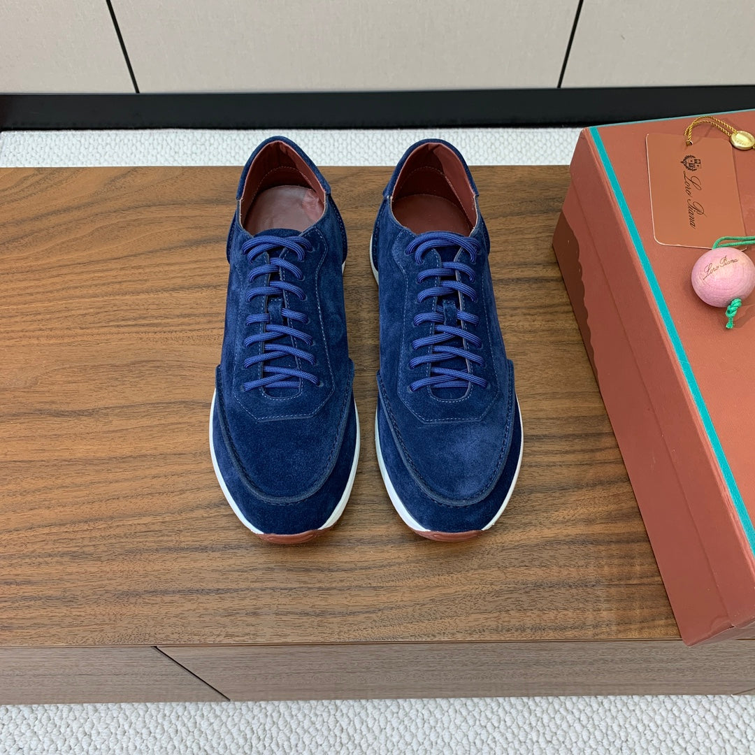 LP Week-End Walk Sneaker In Dark Blue Suede 984400