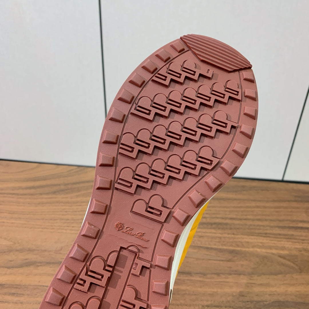 LP Week-end Walk Sneakers In Yellow Mix Dark Yellow Denim With Wool Fleece Lining 984278
