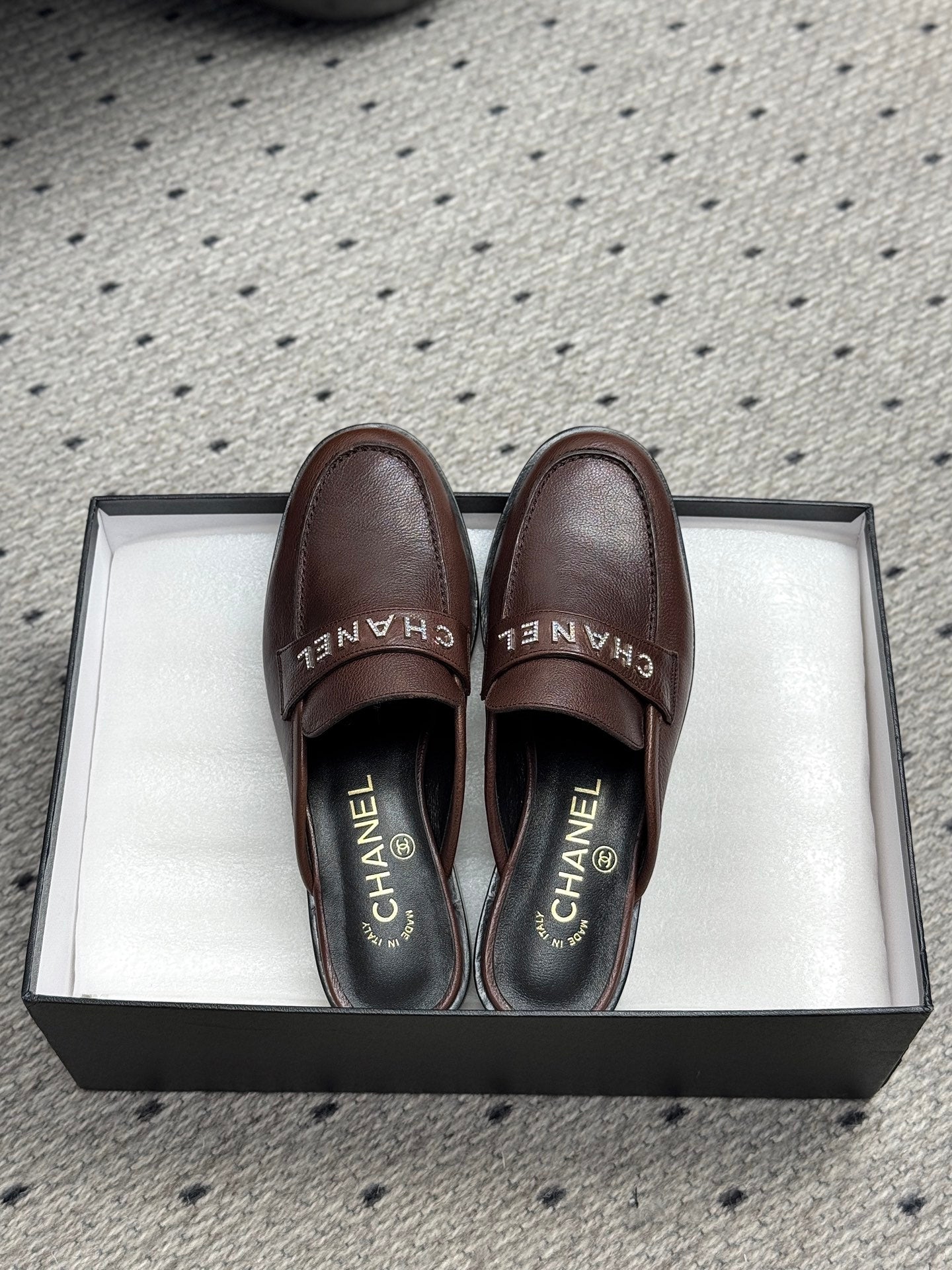 CC 25 Mules Dark Brown Cowhide 329805