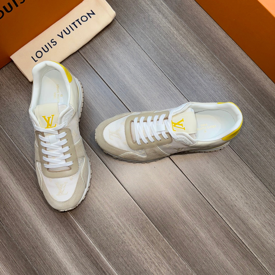 LV RUN AWAY SNEAKERS BEIGE CREAM MIX GREY