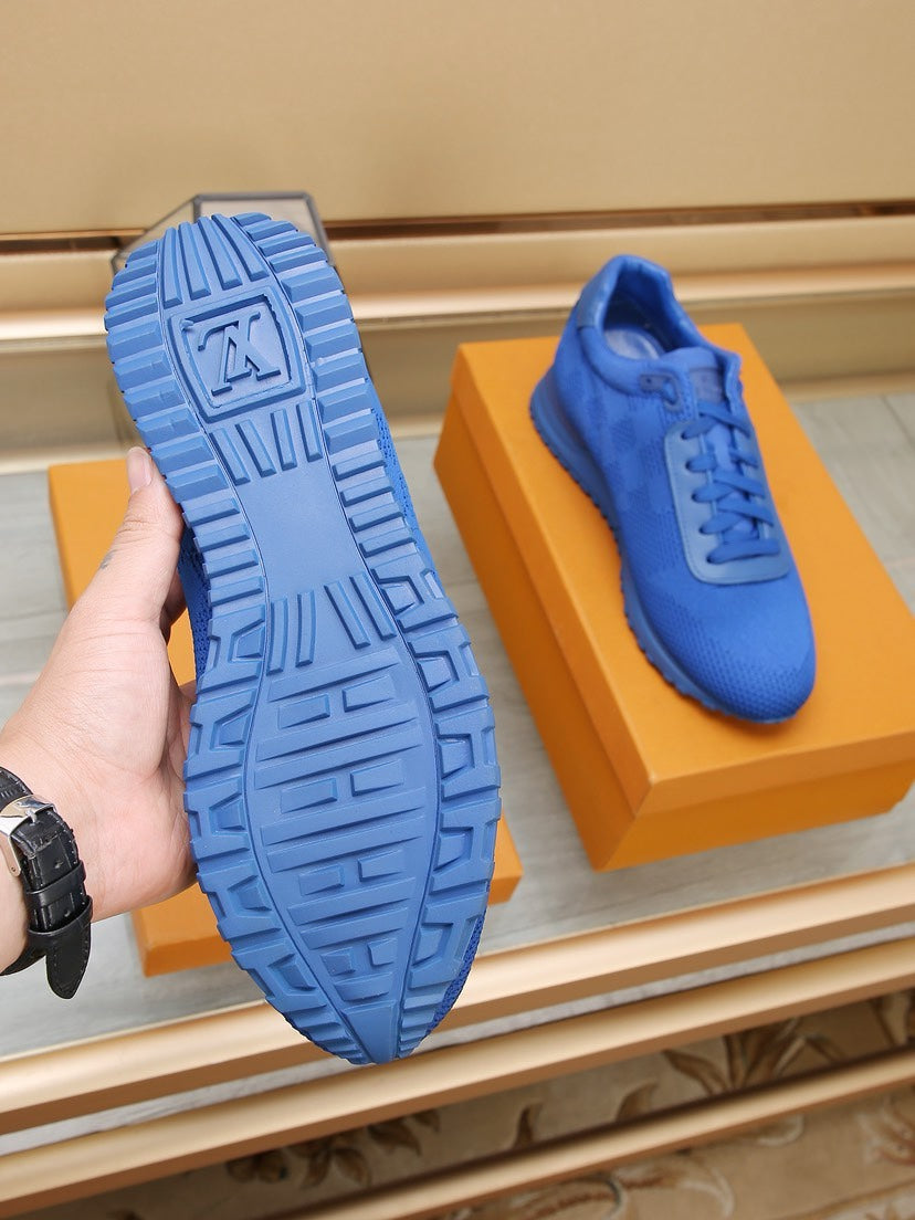 LV CLASSIC SNEAKER COBALT BLUE DAMIER