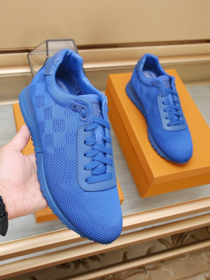 LV CLASSIC SNEAKER COBALT BLUE DAMIER