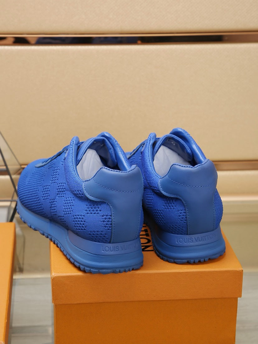 LV CLASSIC SNEAKER COBALT BLUE DAMIER