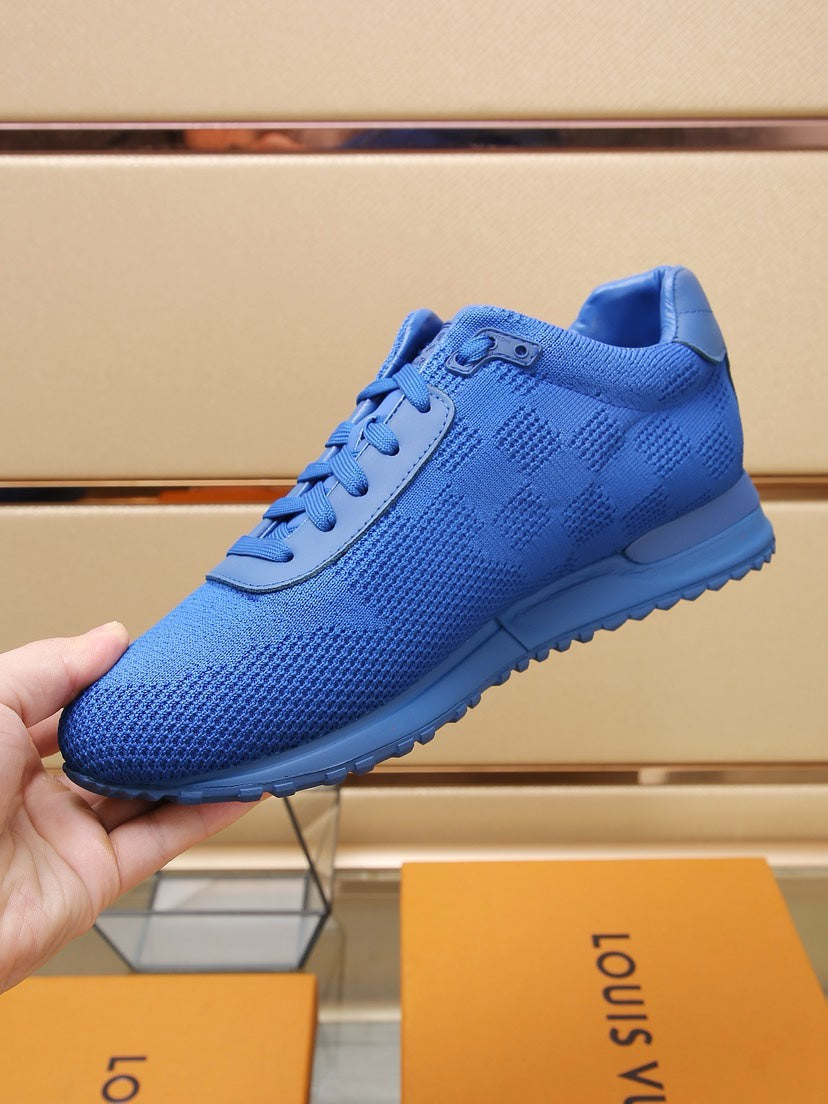 LV CLASSIC SNEAKER COBALT BLUE DAMIER