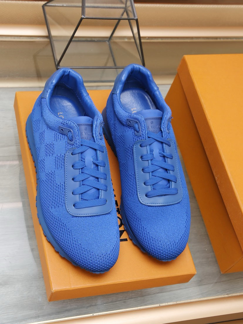 LV CLASSIC SNEAKER COBALT BLUE DAMIER