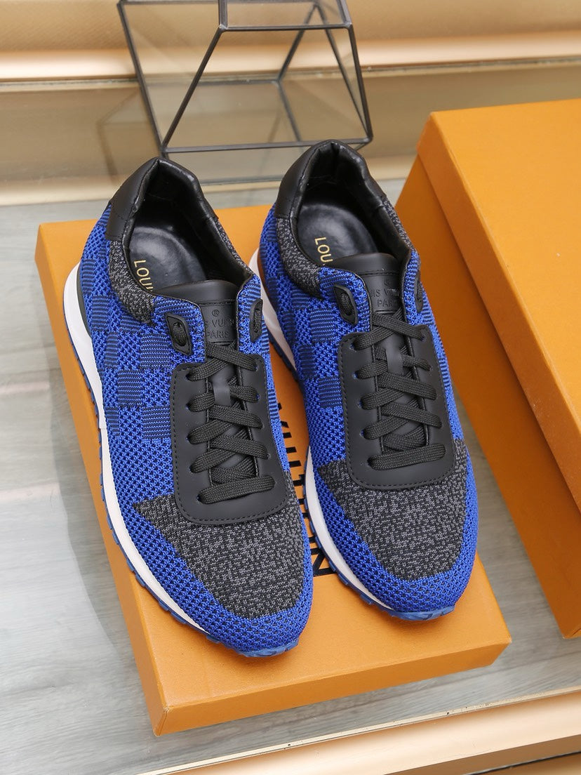 LV CLASSIC SNEAKER IN COBALT BLUE MIX BLACK DAMIER