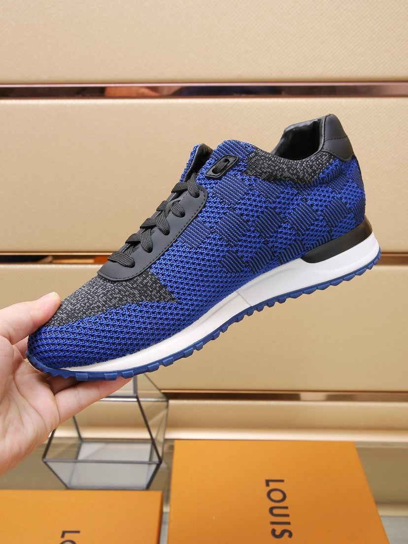 LV CLASSIC SNEAKER IN COBALT BLUE MIX BLACK DAMIER