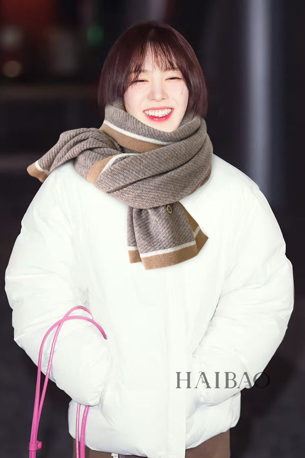 LP Scarf 170 CM In Grey Mix Brown Consinee Cashmere 205600