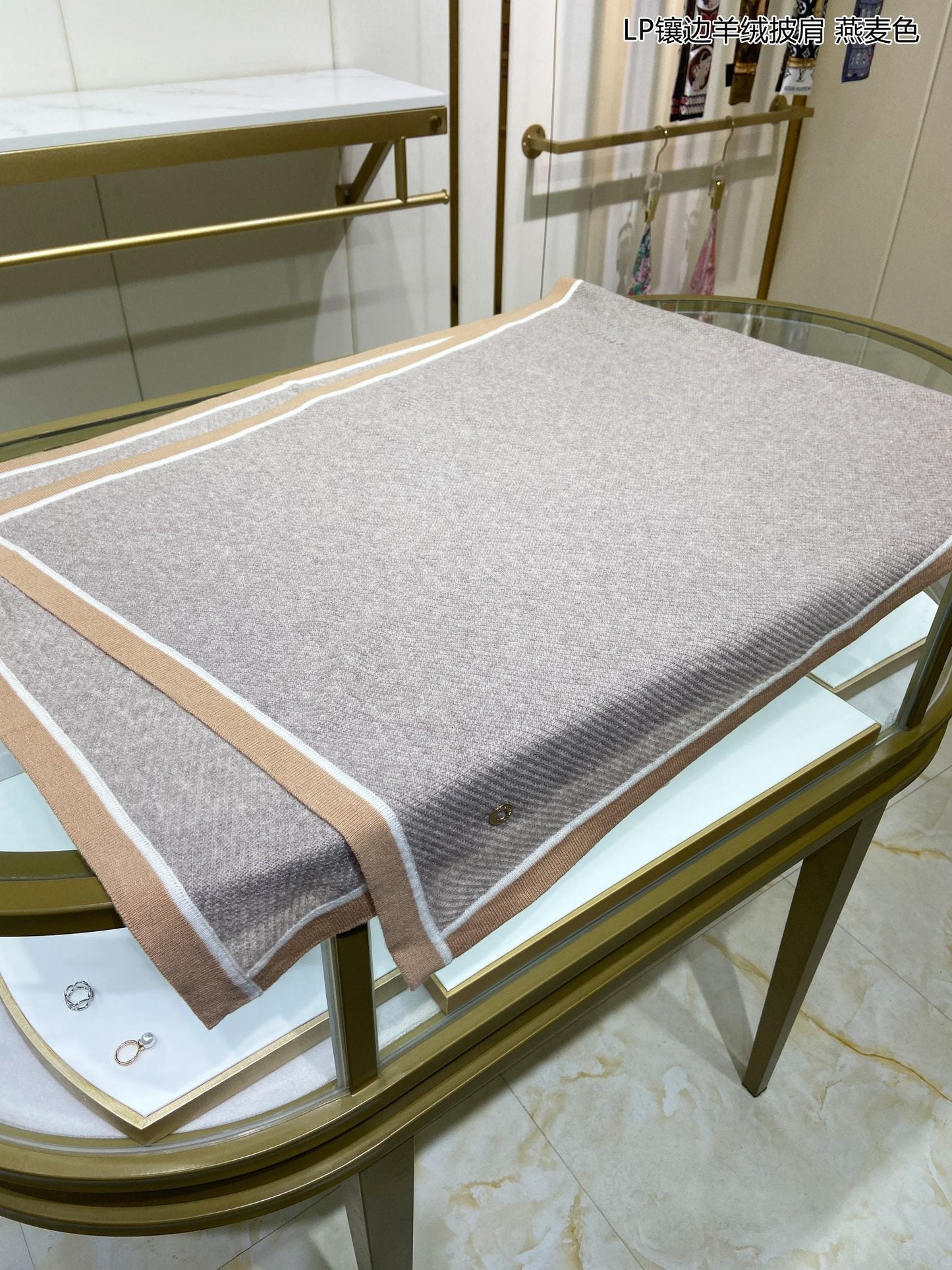 LP Scarf 170 CM In Grey Mix Brown Consinee Cashmere 205600